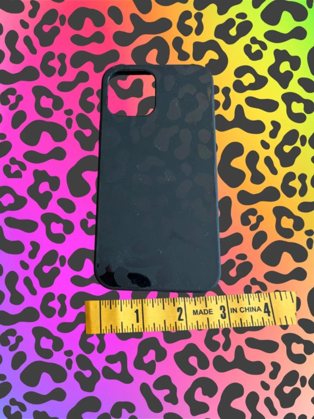 🐆 Heyday iPhone 13 Case – Black Leopard Print | Chic + Protective